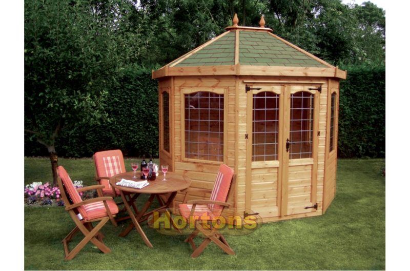 8ft x 8ft Octagon Summerhouse - Click Image to Close