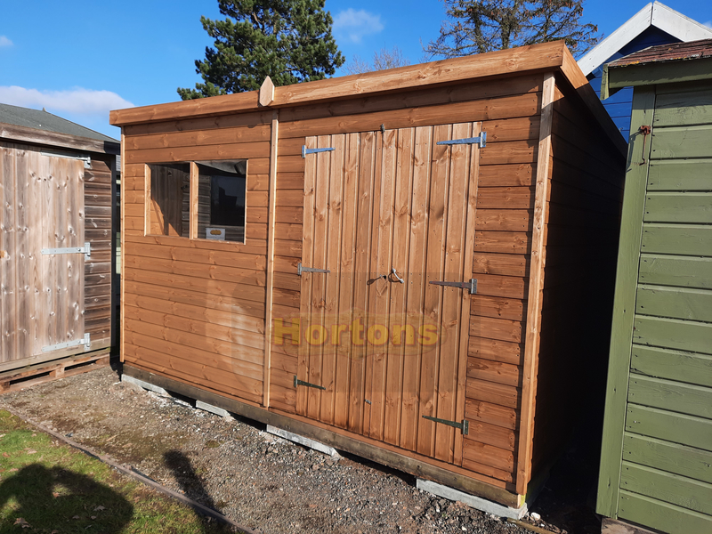 Log Cabin 10ft X 8ft  Garden Workshop Shed - Pent Supreme