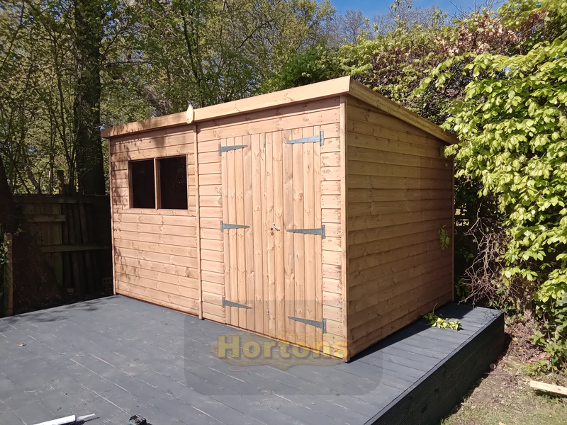 8ft x 8ft Garden Workshop Shed - Pent Supreme - Click Image to Close