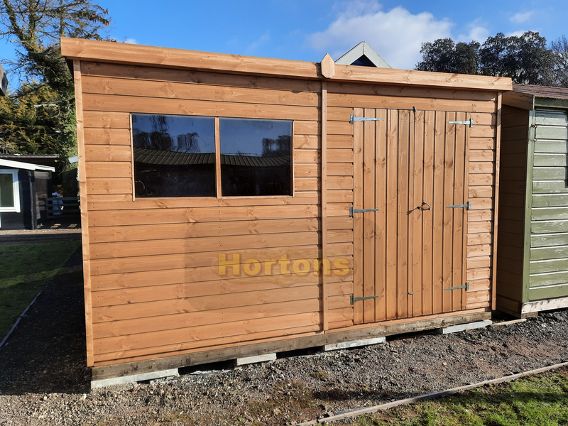 12ft x 8ft Garden Workshop Shed - Pent Supreme - Click Image to Close