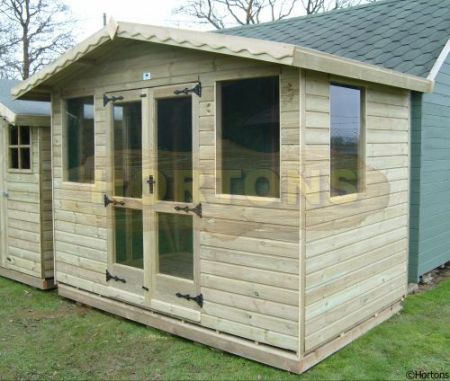 Log Cabin 10ft X 8ft Extra Strong Pressure Treated Traditional Summerhouse
