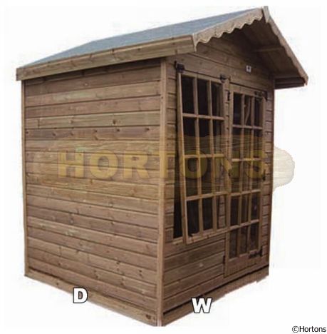 Log Cabin 10ft X 8ft Pressure Treated Georgian Budget Summerhouse