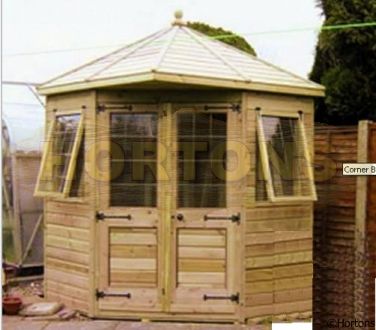 Log Cabin 10ft X 10ft Corner Belvoir Summerhouse