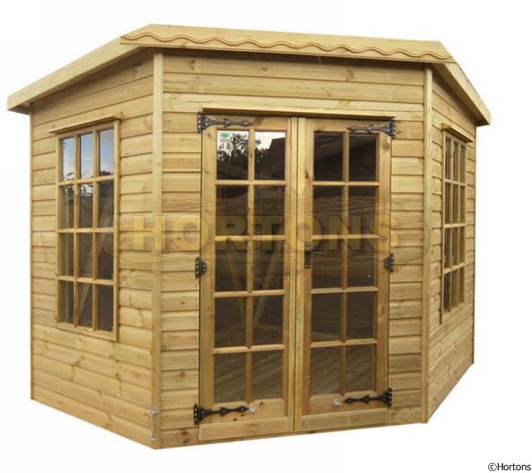 Log Cabin 6ft X 6ft Corner Pent Summerhouse