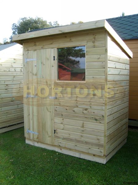 Log Cabin 7' X 5' Pent Extra Strong Pressure Treated Shed