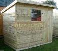 Log Cabin 8' X 8' Pent Extra Strong Pressure Treated Shed
