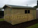 Log Cabin 12ft X 14ft  Sectional Timber Garage