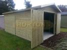Sectional timber single garages