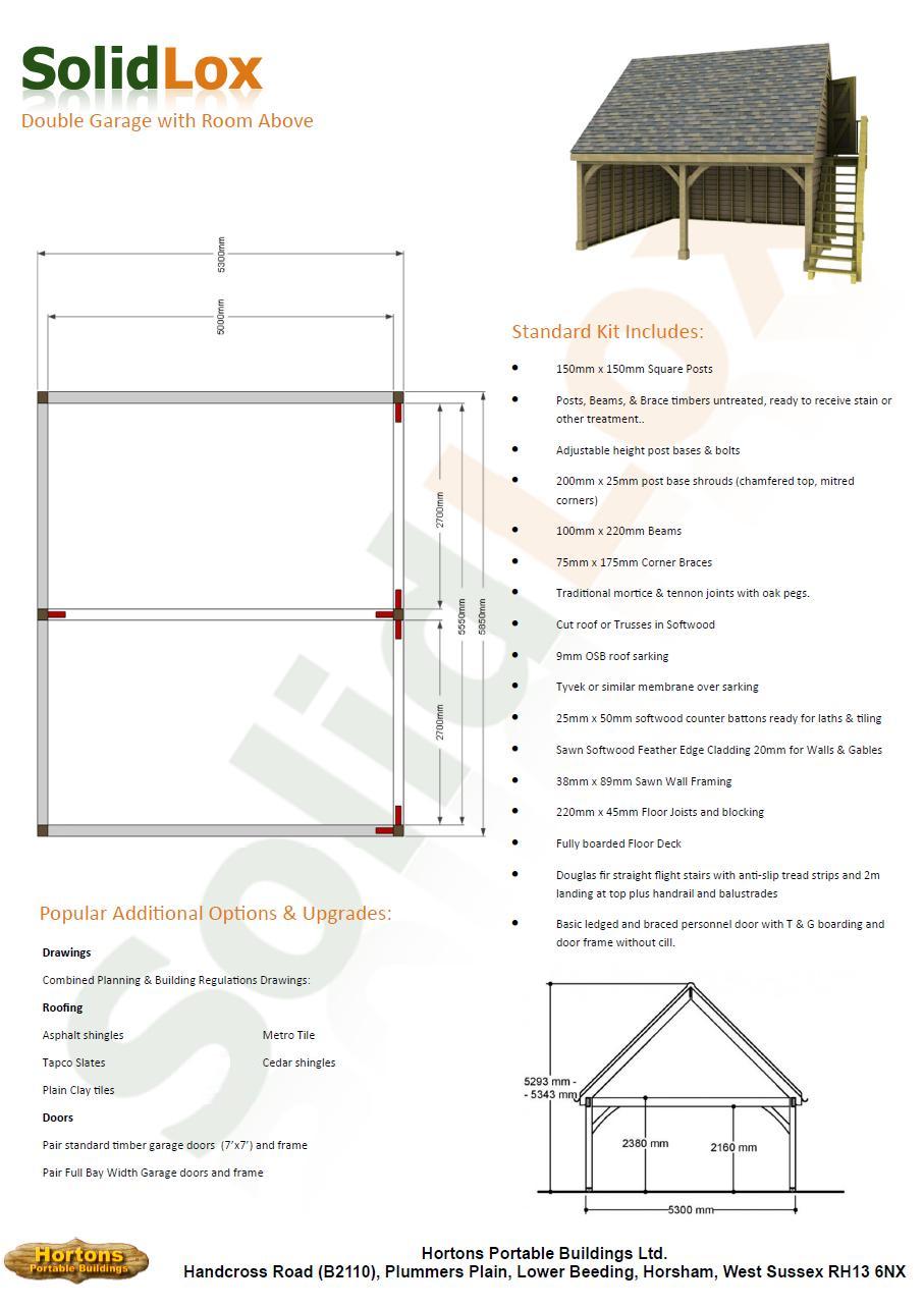 Room over Post and Beam Double Bay Garage - Click Image to Close