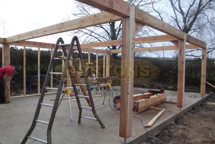 Timber Frame Post And Beam Garage, How To Build A Post And Beam Garage