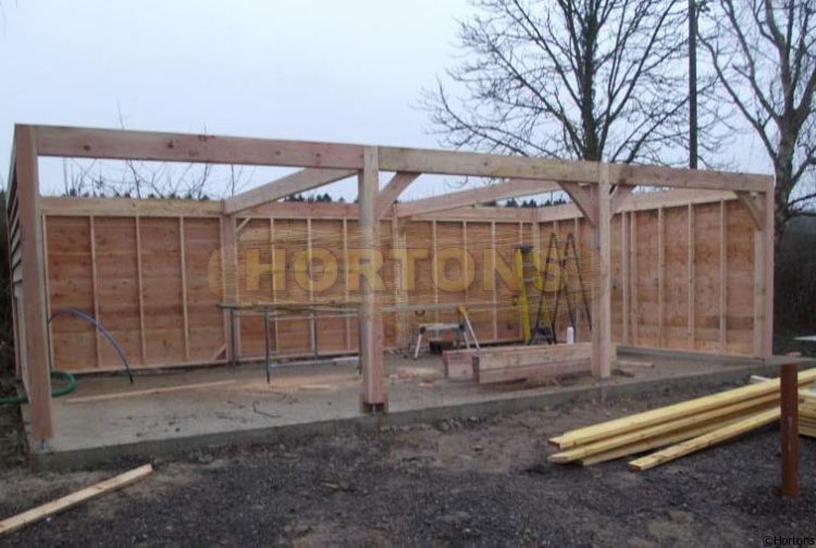 Timber frame post and beam garage specifications and T&Cs