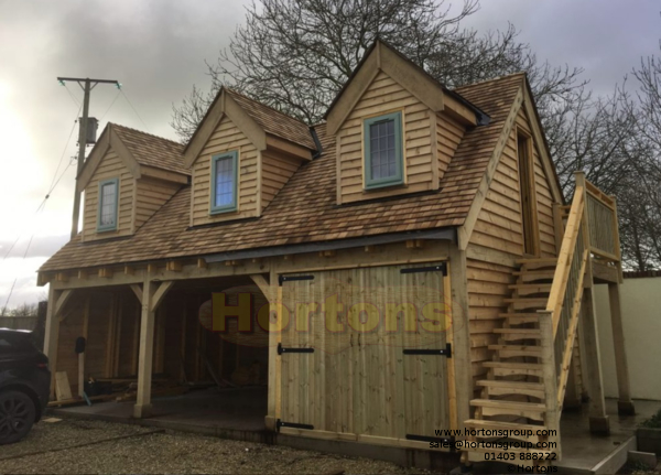 Timber frame post and beam garage specifications and T&Cs