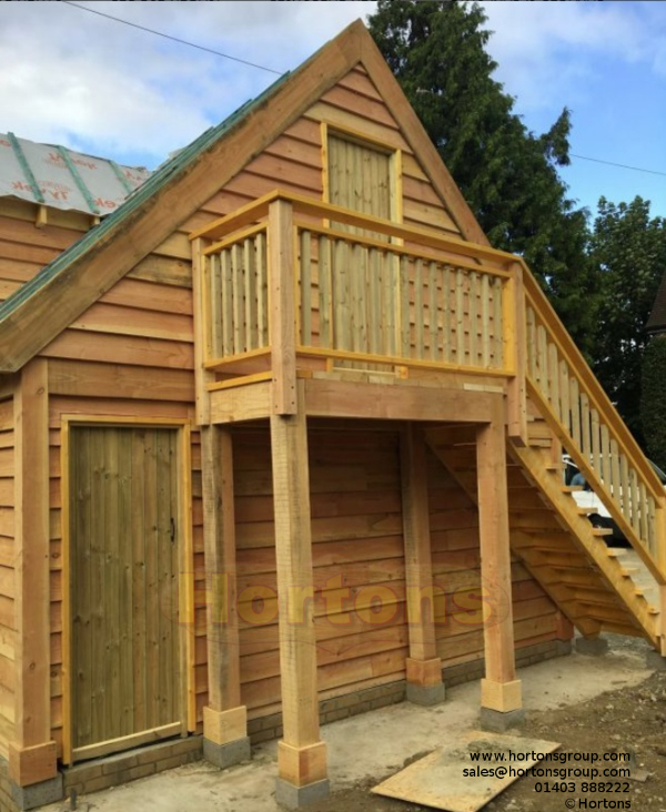 Timber frame post and beam garage specifications and T&Cs