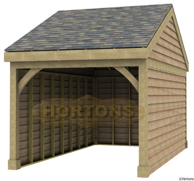 Post and Beam 3x6m Single Bay Timber Garage - Click Image to Close