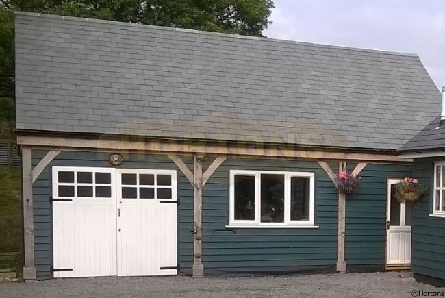 Post and Beam 8.74m x 6m Triple Bay Garage - Click Image to Close