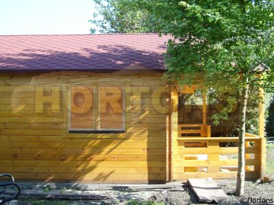 29 sq m log house with mezzanine floor 60-60mm logs
