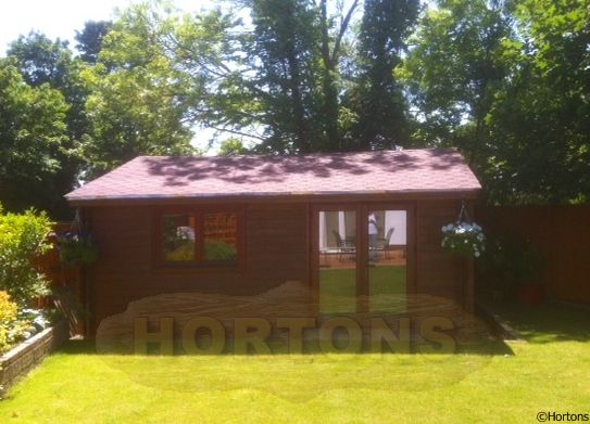 Bristol 45+45mm Twinskin 5.9x5.9 Log Cabin - Click Image to Close