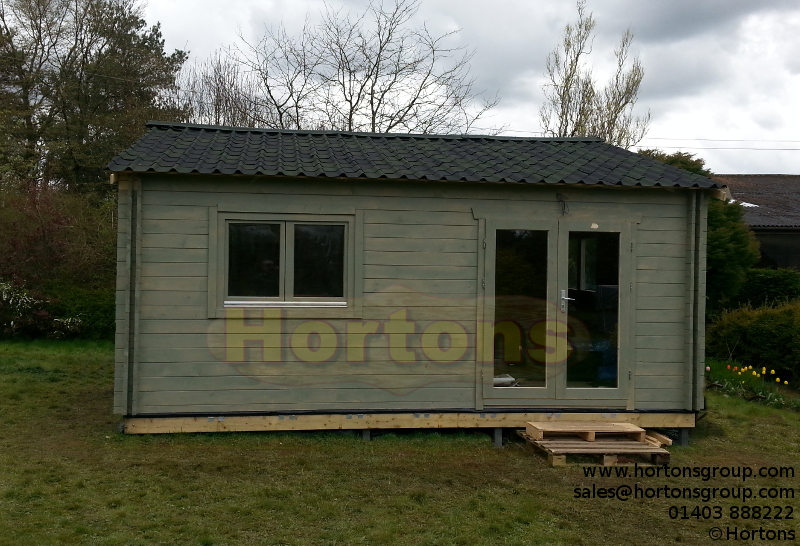 Bristol 45+45mm Twinskin 5.9x5.9 Log Cabin - Click Image to Close