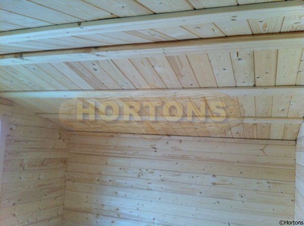 45mm Devon 4.5m x 3.5m Log Cabin - Click Image to Close