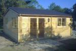 Insulated log cabins up to 6m wide