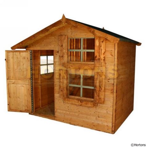 Log Cabin 5ft X 5ft Double Storey Townhouse Playhouse