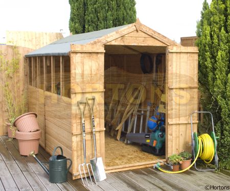 Log Cabin Value Apex 10' X 8' Shiplaplap Garden Shed