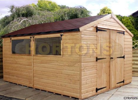 Log Cabin 8ft X 14ft Ultimate Apex Shed