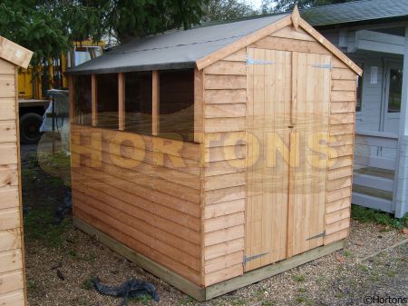 Log Cabin Value Apex 6' X 8' Featheredge Overlap Garden Shed