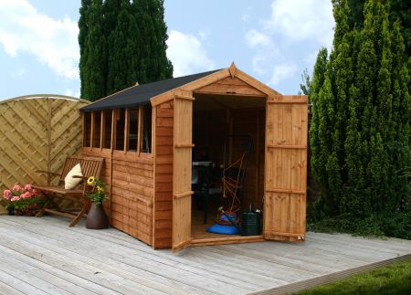 Log Cabin Value Apex 6' X 10' Featheredge Overlap Garden Shed