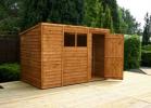 Log Cabin Value Pent 10' X 6' Featheredge Overlap Garden Shed
