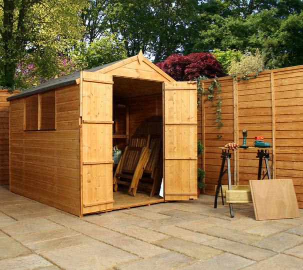 Log Cabin Value Apex 6' X 8' Shiplaplap Garden Shed