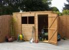 Log Cabin Value Pent 10' X 6' Shiplap Garden Shed