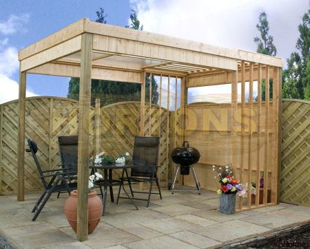 Log Cabin Barbeque Shelter