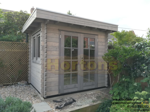 2.5m x 2.0m Garden Log Cabin Summehouse - Click Image to Close