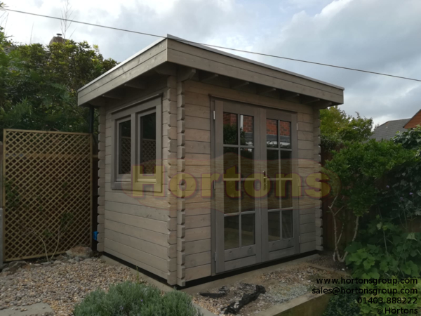 2.5m x 2.0m Garden Log Cabin Summehouse - Click Image to Close