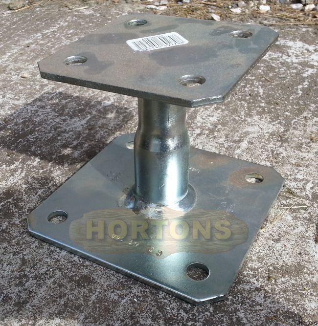 Adjustable heavy duty post anchor