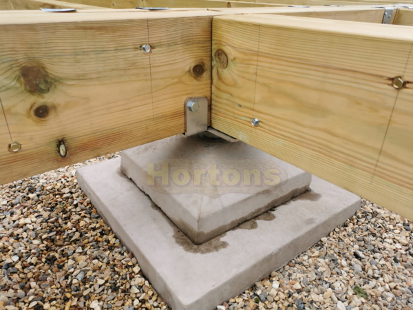 Raised timber base kit - UK Building regs compliant - Click Image to Close