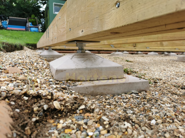 Raised timber base kit - UK Building regs compliant