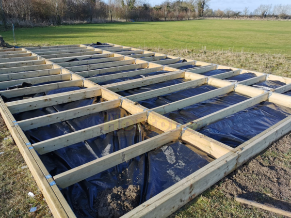 Raised timber base kit - UK Building regs compliant - Click Image to Close