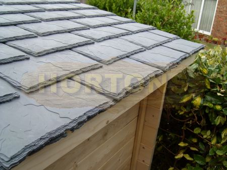 Ecoslate self-bonding rubber roof tiles, price per square metre