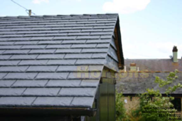 Ecoslate self-bonding rubber roof tiles, price per square metre*