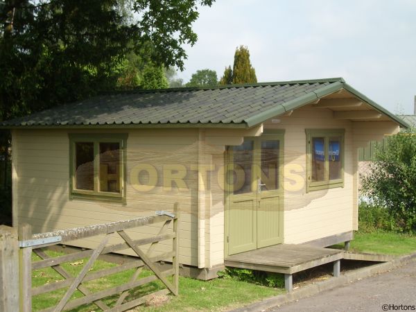 Log Cabin Dunstable Twinskin 60+60mm 5.0 X 5.0m