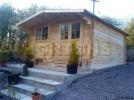 5x5 Dunstable 45mm log cabin - Click Image to Close