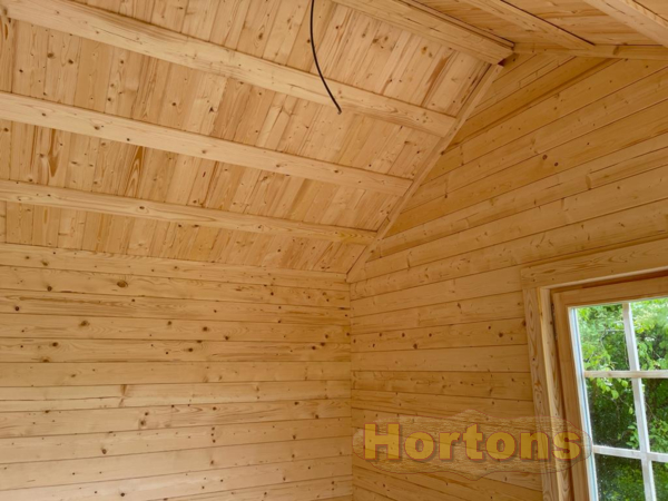 35mm Aspen Clockhouse 5.5m x 4m Log Cabin - Click Image to Close