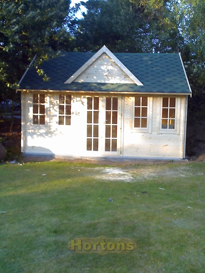 35mm Aspen Clockhouse 5.5m x 4m Log Cabin - Click Image to Close