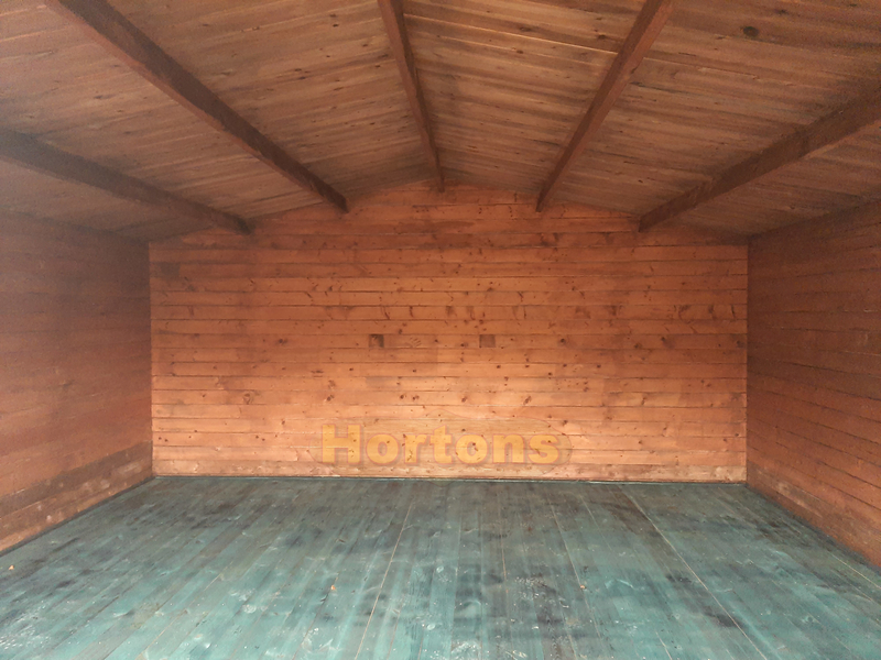 60mm Richmond 5.5m x 5.5m Log Cabin - Click Image to Close