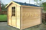 Wickford Twinskin Log Cabin 35 + 35mm 2 x 3m - Click Image to Close