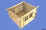 Sarah Log Cabin 28mm 2.5 x 2.5m