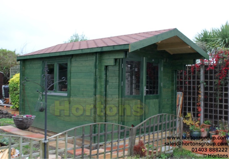 3m x 4m Log Cabin - 45mm Elgiva - Click Image to Close