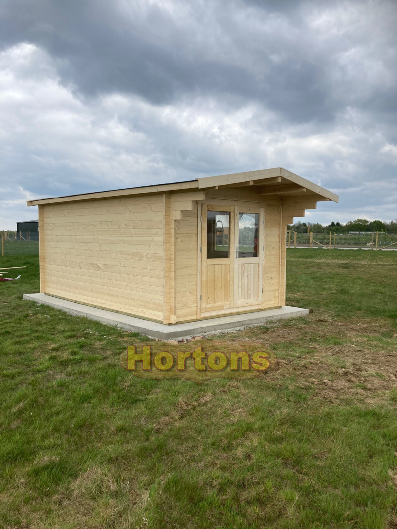 5x6m Log cabin with doubled glazed front wall_2